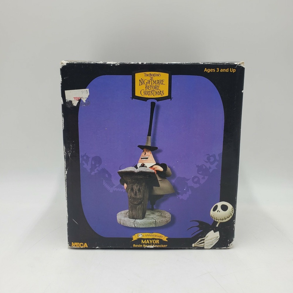 NIGHTMARE BEFORE CHRISTMAS‎ MAYOR NBX Head Knocker Bobblehead NECA 2003